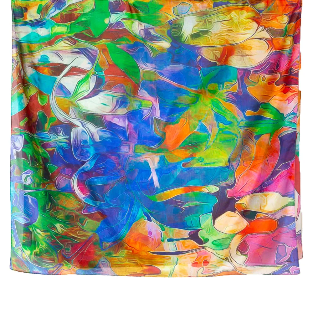 Water Lily Silk Scarf