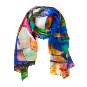 Water Lily Silk Scarf