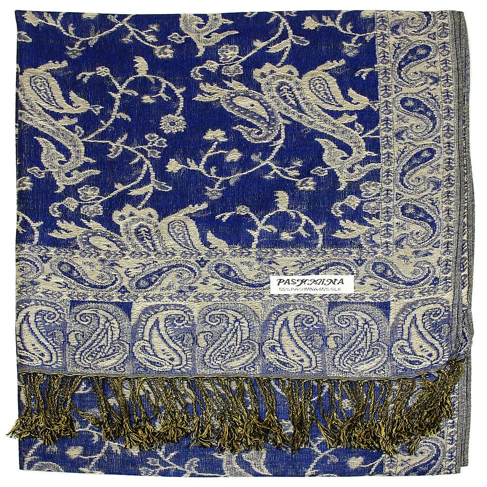 Women's Paisley Pashmina Scarf - Royal