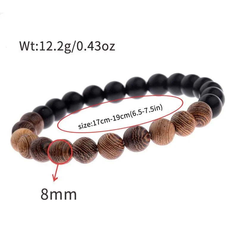 Wooden Beads Bracelets For Men Women Meditation Healing| Yoga Bracelet Beads